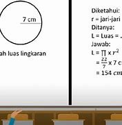 Rumus Mencari Jari Jari Lingkaran Kelas 6